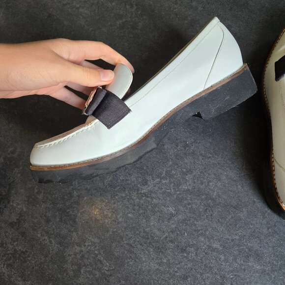 Michael Khors White Leather Loafers - Excellent Condition - Picture 2 of 9